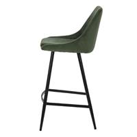 Bari chaise îlot central en velours côtelé vert sapin H67