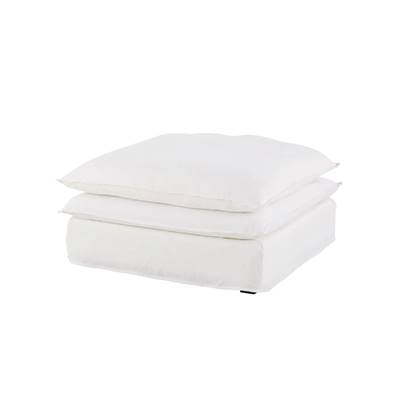Rodier pouf pour canapé modulable lin blanc