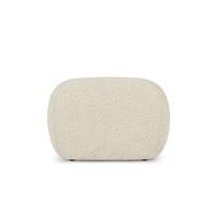 Vica banc en tissu bouclé blanc