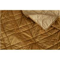 Sharmini couvre-lit velours ocre sombre 225x220