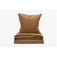 Alexia parure de lit marron tabac 155x220