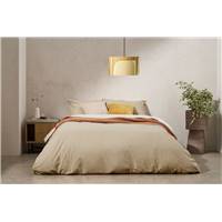 Solar parure de lit gris cendr clair/ivoire 200x200