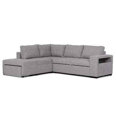 Frozzis canapé convertible d'angle réversible gris