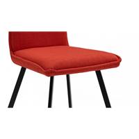 Ciao chaise en tissu rouge