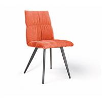 Acl chaise tissu orange mandarine