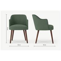 Swinton chaise à accoudoirs vert darby