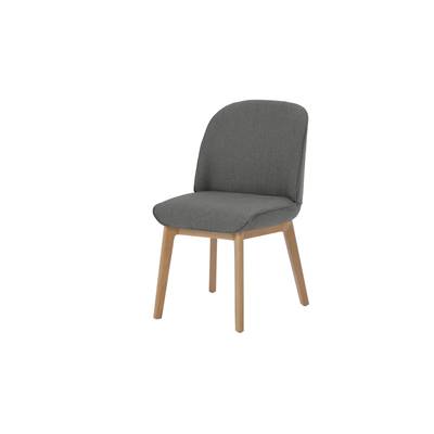 Erdee chaise tissé gris cendré