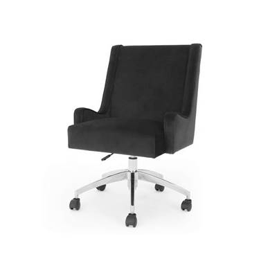Higgs chaise de bureau velours vert sapin