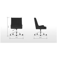 Higgs chaise de bureau velours vert sapin