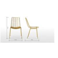 Marvel chaise laiton