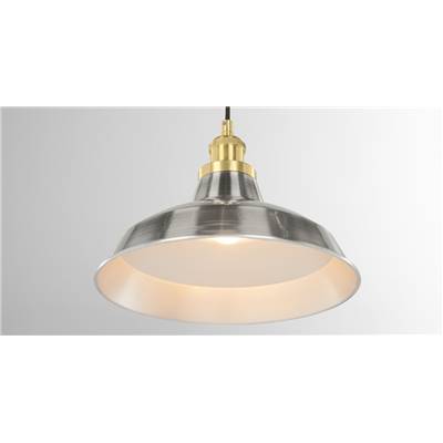 Huron suspension nickel brossé et laiton