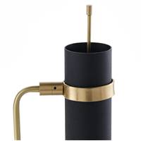 Philo lampe à poser noir et laiton