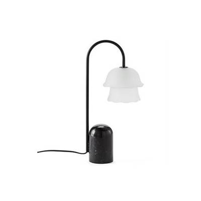 Malcom lampe de table métal et marbre noir