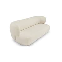 Havane canapé 3 places en tissu bouclé écru