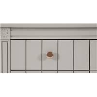 Bourbon buffet vintage gris et cuivre