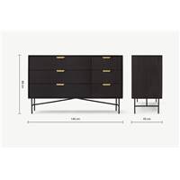 Haines commode noir et laiton