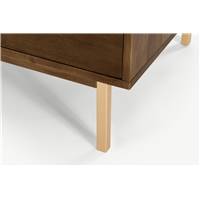 Tayma grande commode bois d'acacia et laiton