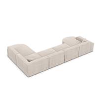Onys canapé panoramique angle gauche tissu texturé beige