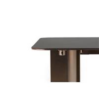 Aliya table basse linoléum noir de rome