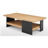 Travers table basse noir et frêne
