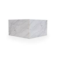 Westwing table basse placage marbre blanc