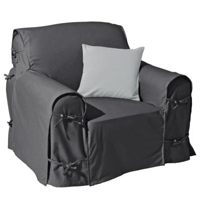 Nariosce housse de fauteuil gris foncé