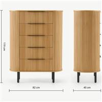 Tambo commode chêne et noir