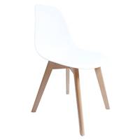 Hello chaise scandinave taguée, modèle unique d'artiste