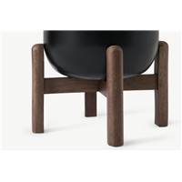 Sanne lot de 2 cache-pots bois de manguier et noir