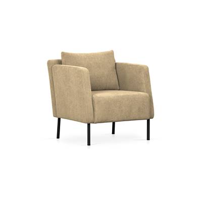 Leon fauteuil beige camel