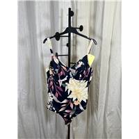 TRIUMPH Maillot de bain bleu fleuri - T44