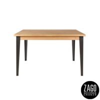 Manhattan table à manger carrée en chêne et métal L140