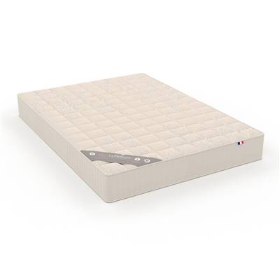 Adovli matelas 90x190 ressorts confort ferme beige lin