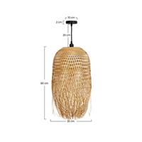 Sinner suspension en bambou naturel et métal ø35