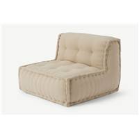Sully chauffeuse coussin de sol beige avoine