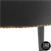 Rikke table basse en fer noir L45