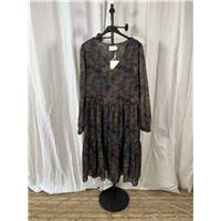 MOLLY BRACKEN Robe kaki fleurie - L