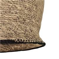 Milda petite suspension en jute naturelle liseré noir ø30