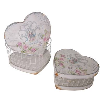 Set 2 boîtes coeur