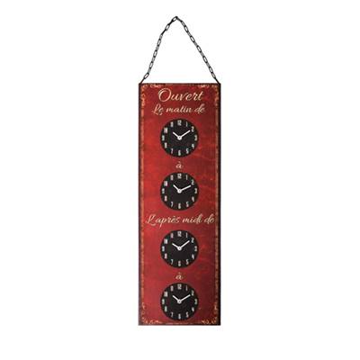Plaque indicateur d'horaires
