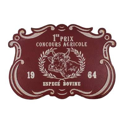 Plaque "Bête de concours "