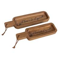 Set 2 plateaux bois "Apéro"