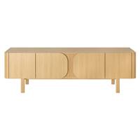 Sirocco meuble TV en chêne naturel 4 portes