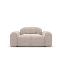 Buccana fauteuil en tissu texturé beige