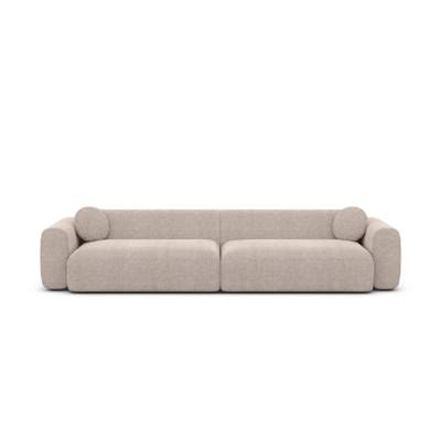 Shoo canapé 4 places en tissu texturé beige