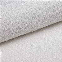 Virata table basse avec plateau en verre tissu bouclé blanc