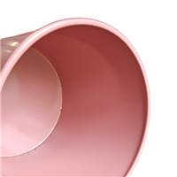 Mina cache-pot en métal rose