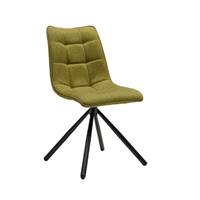 Witney chaise en tissu capitonné vert anis