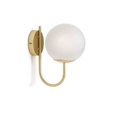 Manisa applique laiton et verre opaline