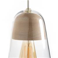 Joannes applique verre et bois